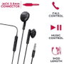 Myway Auriculares Intrauditivos MWHPH0019 con Micrófono Jack 3.5 Negros